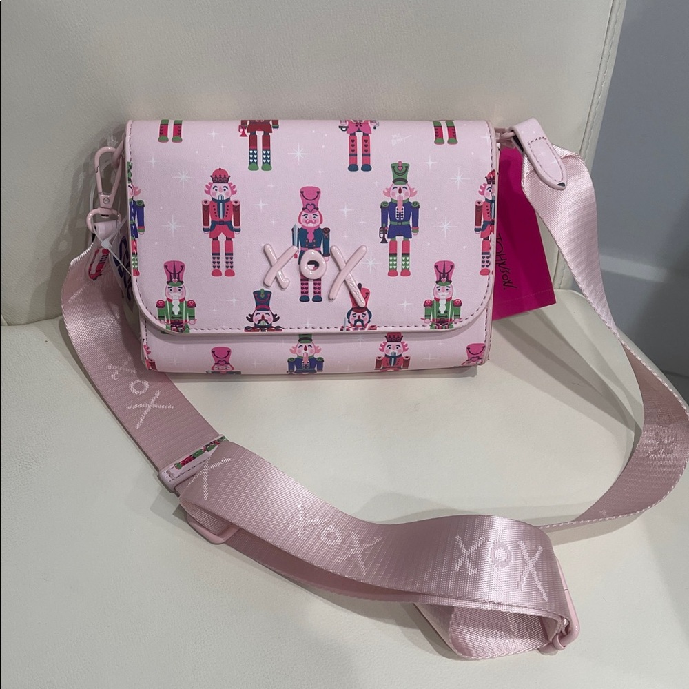 Betsey Johnson Pink Nutcracker Crossbody Bag